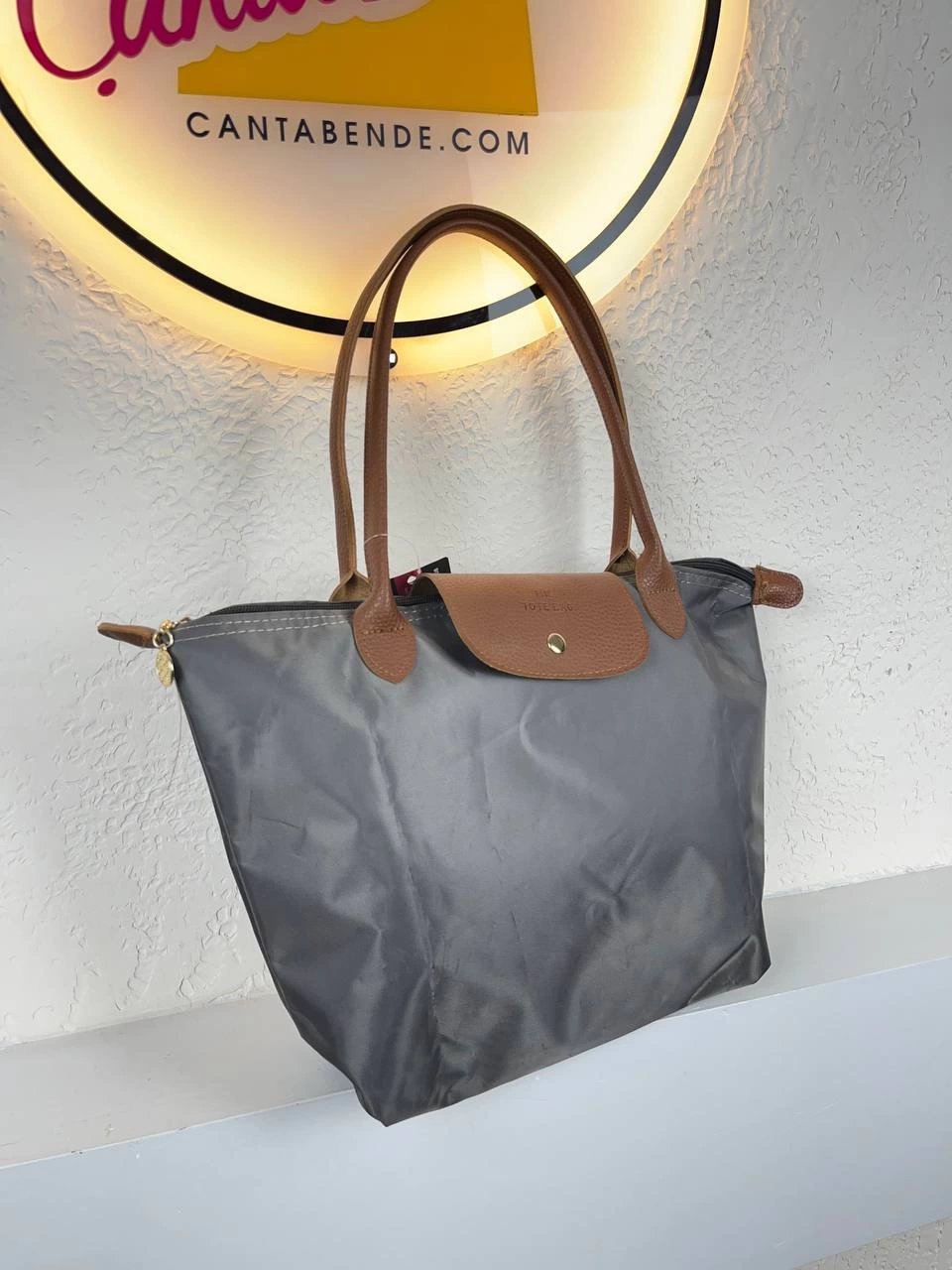 Gri Renk Büyük Boy Kol Çanta CB9077