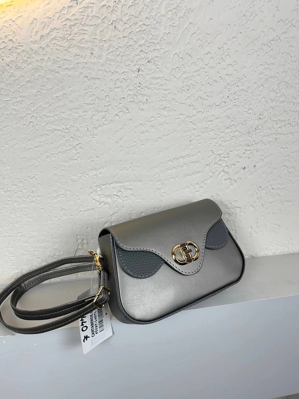 Gri Renk Kalıp Önü Kilitli Çanta CB9131