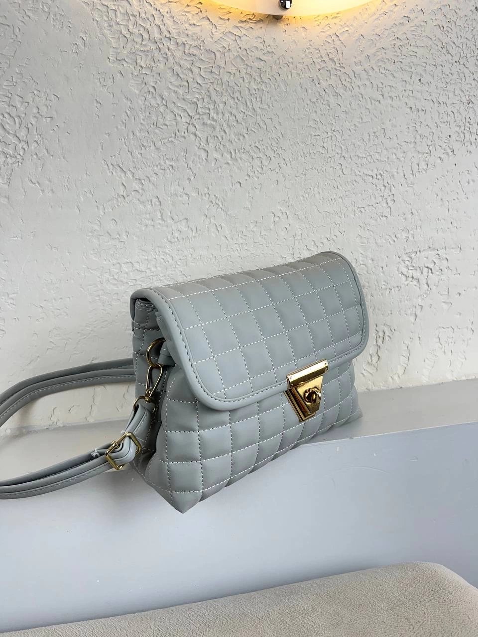 Gri Renk Kapitone YENİSİ 2 BÖLME CB0991