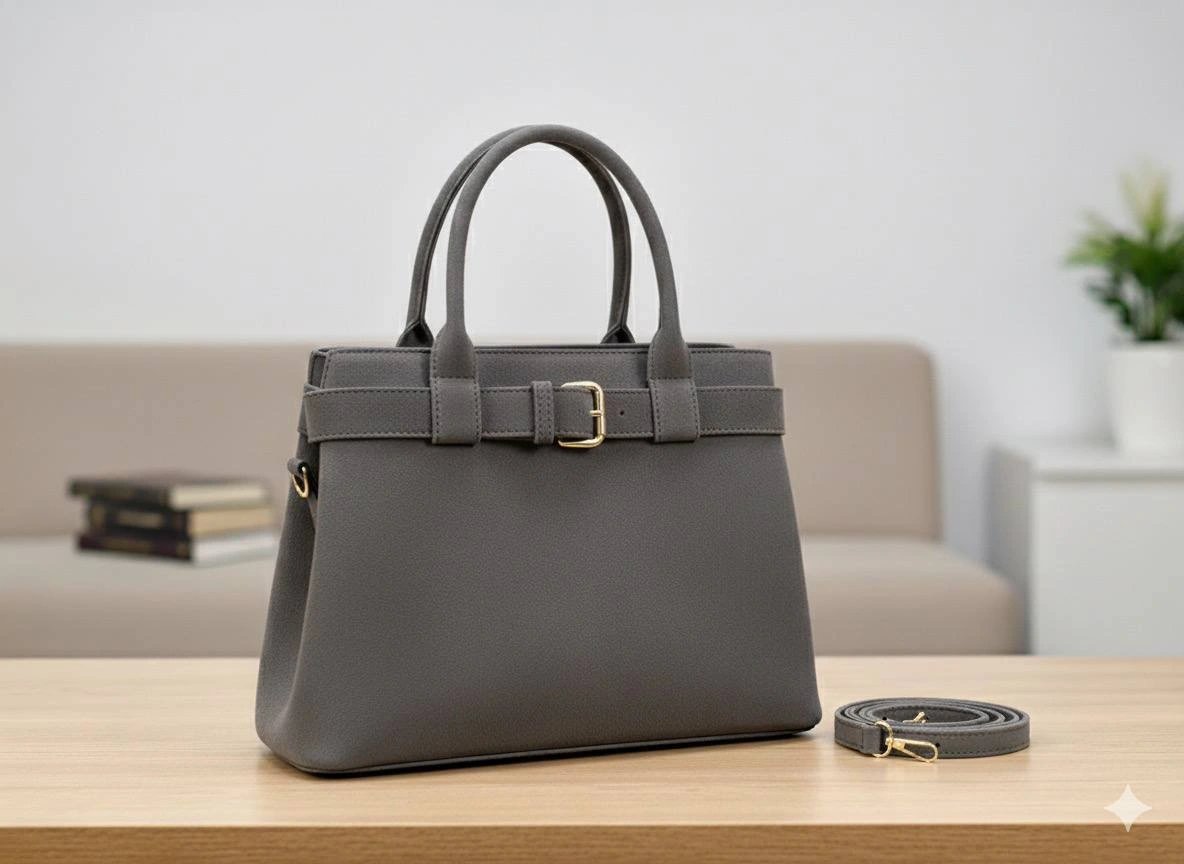 Gri Renk NUBUK Kalite BRLN Çanta CB11412