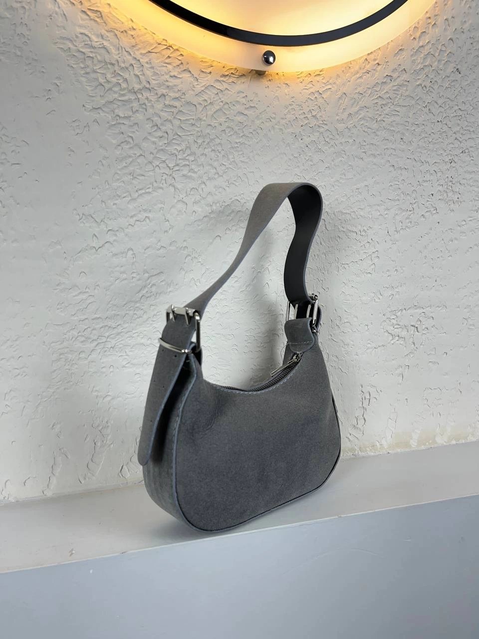 Gri Renk Süet Çanta CB6383