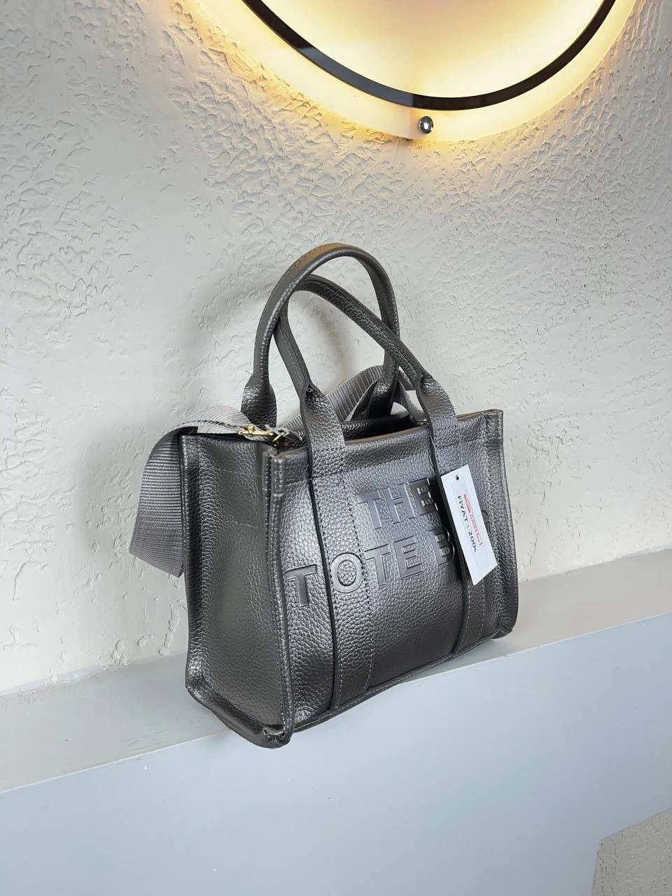 Gri Renk Tote Çanta CB0237