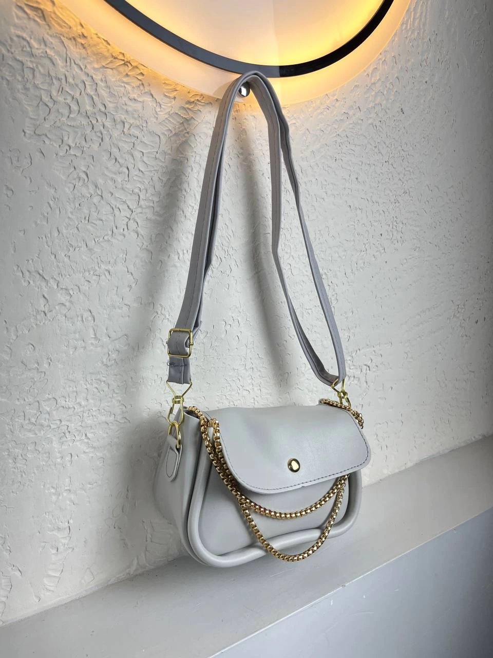 Gri Renk Yeni Sezon Zincir Detaylı Çanta CB2071