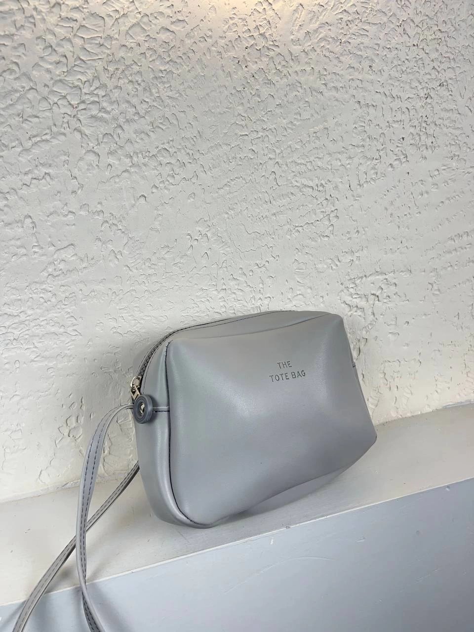 Gri Renk Yumuşak Deri TONY Çanta CB1294