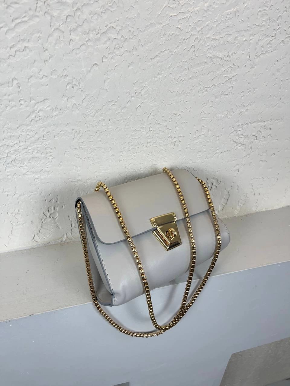 Gri Renk Zincirli Kalıp Çanta CB3674