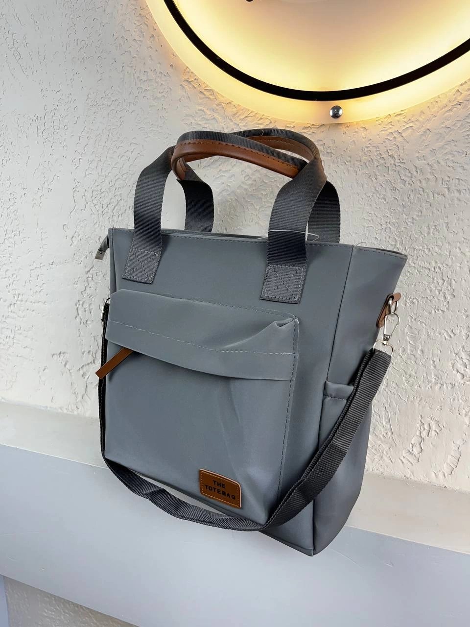 Gri Tote Kalite Çanta CB3123