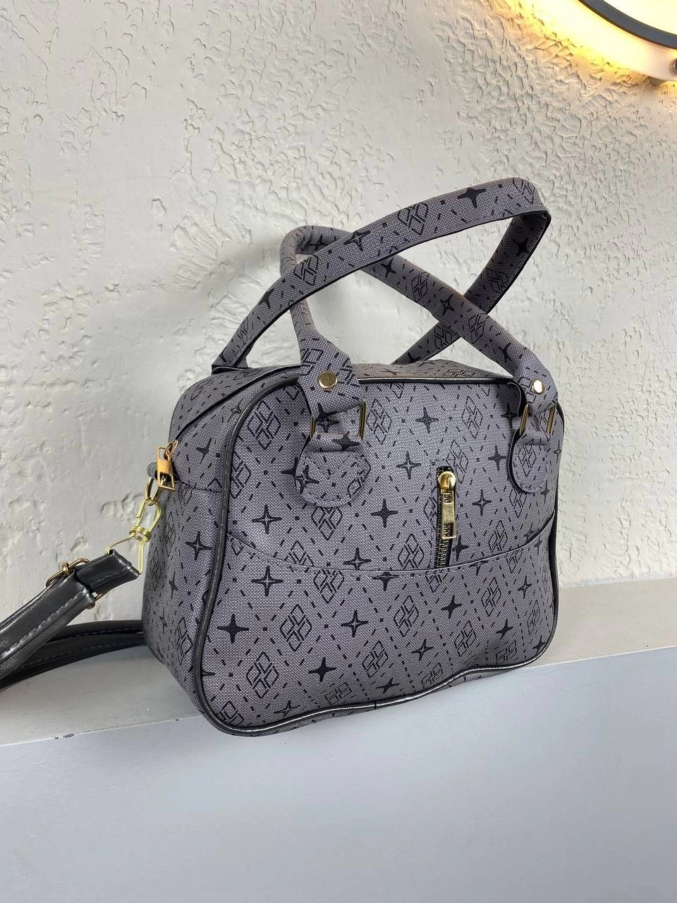 Gri Yıldızlı Kampanya Kol Çanta