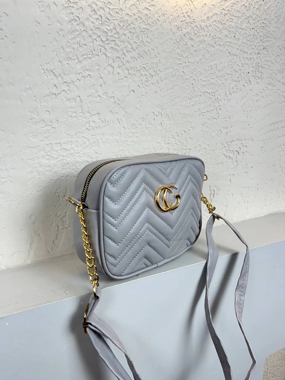 Gri Yumuşak Deri 2025 Çanta CB9614