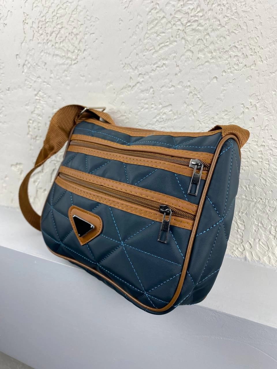 Haki Yeşil 3 Bölme Çapraz Çanta