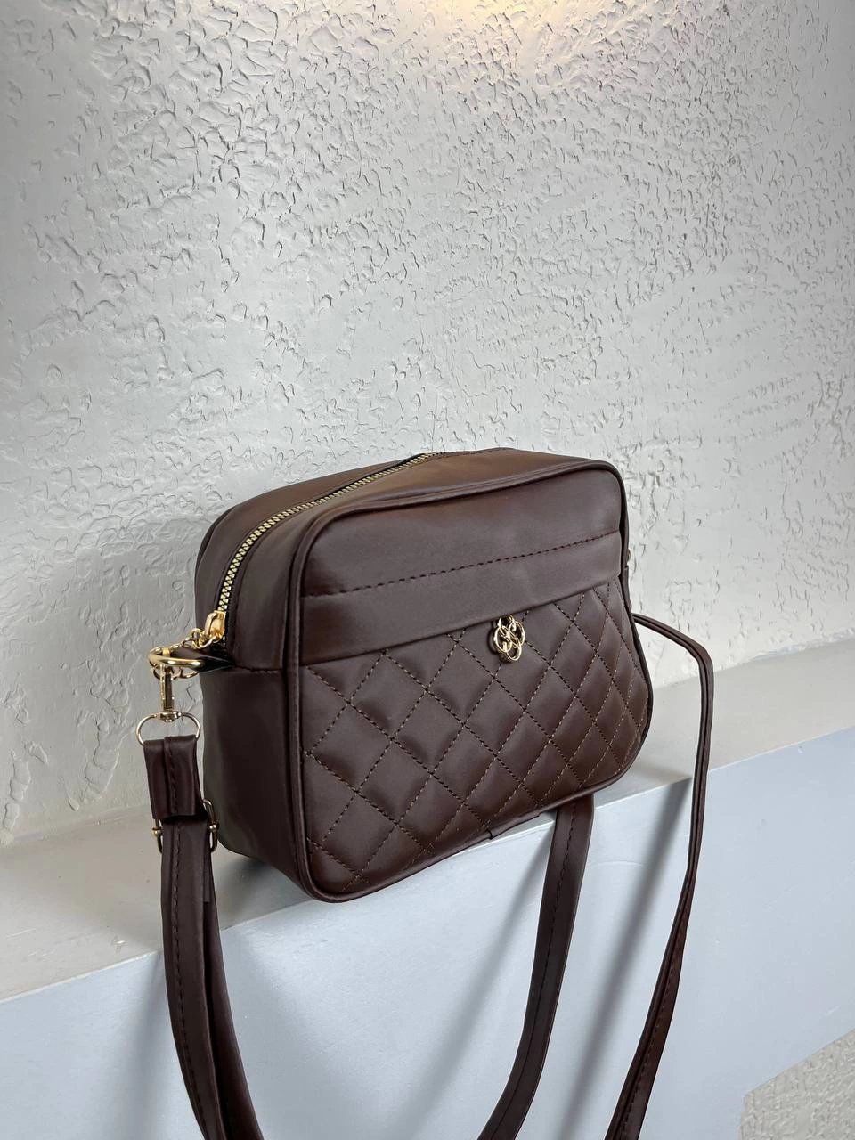 Kahve 2 Bölme Kapitone 2025 Çanta CB7309