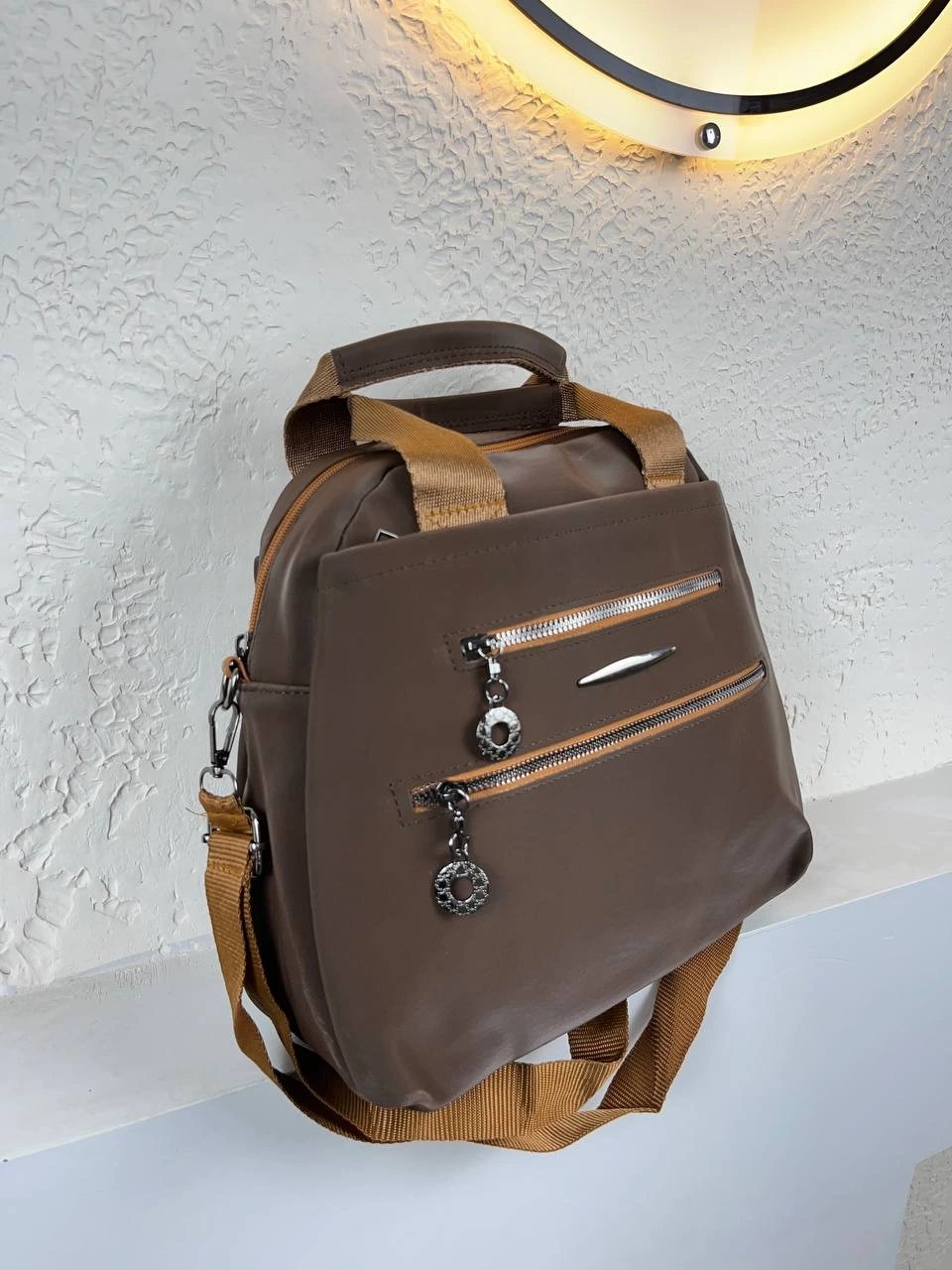 Kahve 5 Bölme Çanta Kalite