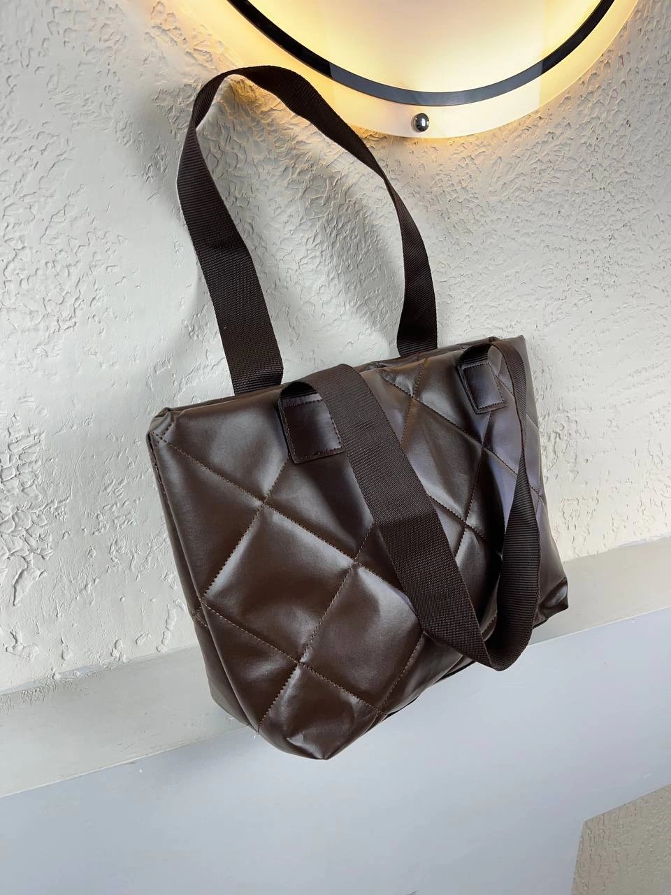 Kahve Büyük Boy Kol Çanta