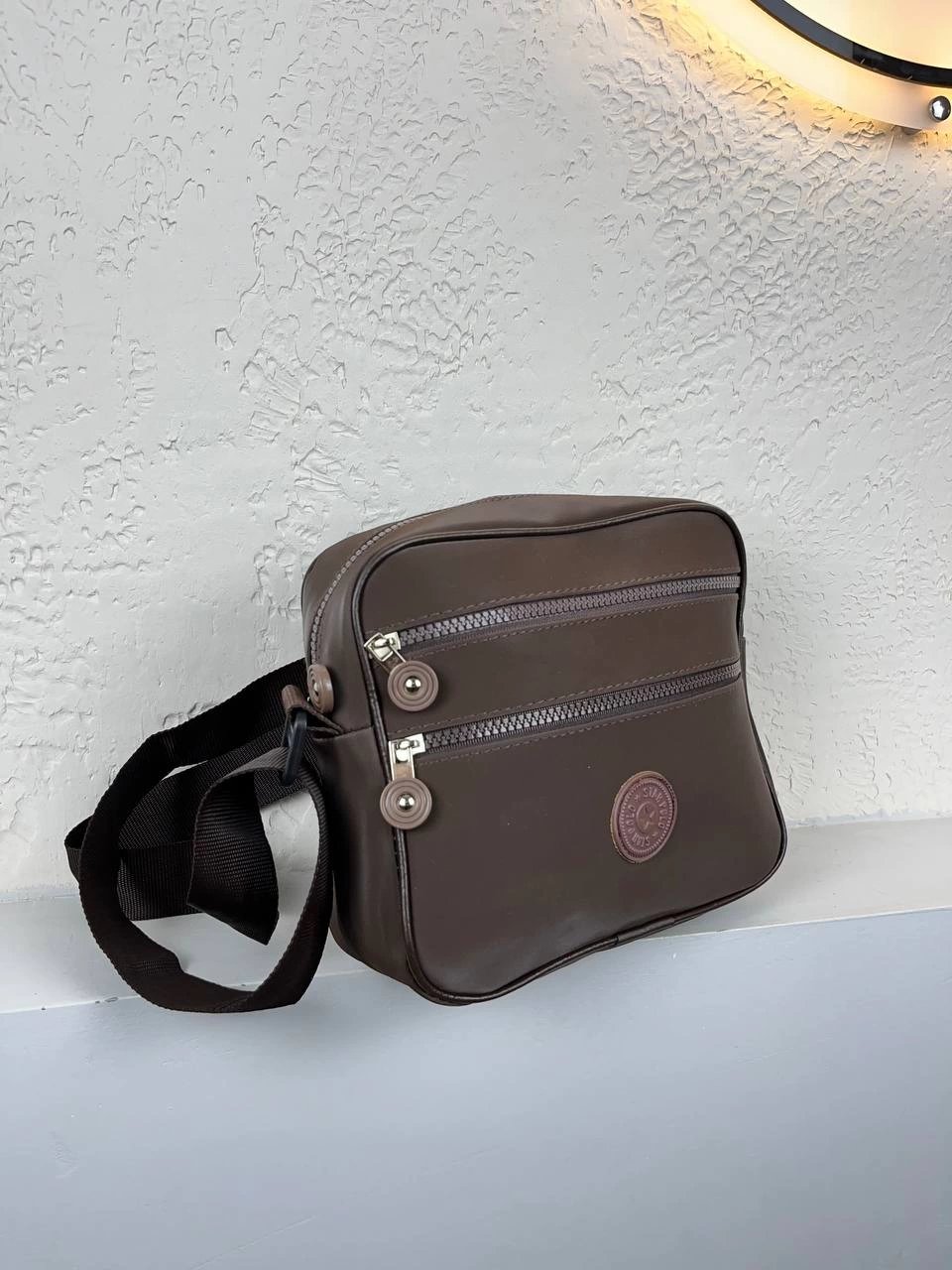 Kahve Buzi Deri Çapraz Çanta CB5882