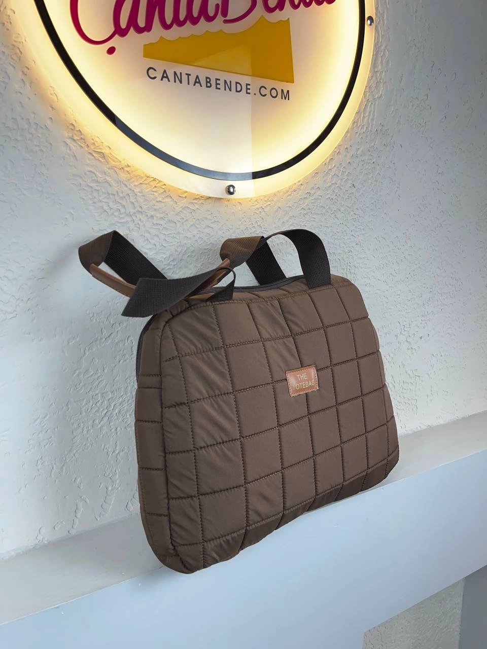 Kahve OVAL Paraşüt YENİ Kol Çanta CB3674