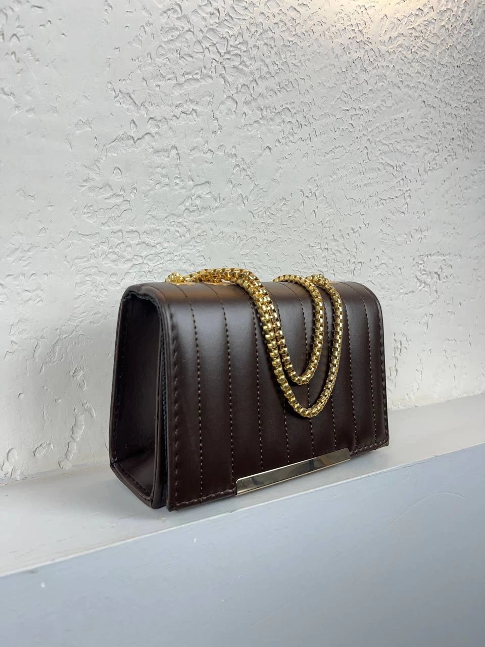 Kahve Kalite Zincirli Çapraz Çanta CB65217