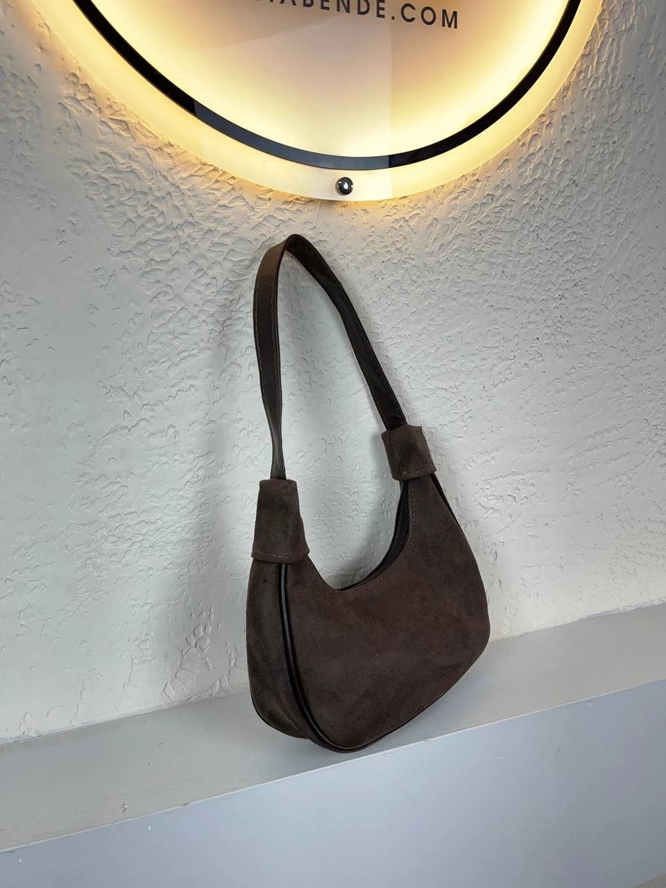 Kahve Nubuk Baget Çanta CB2011