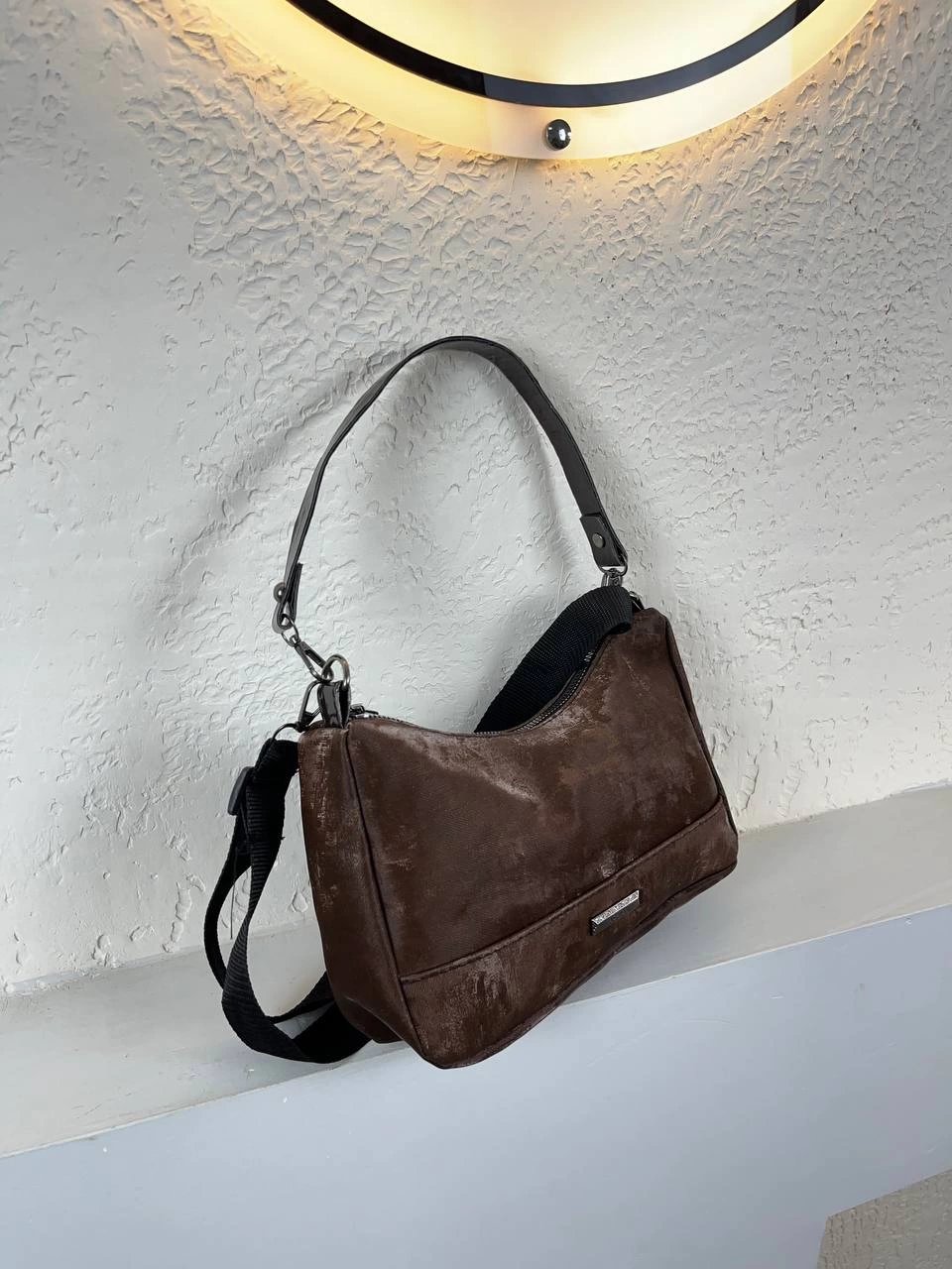 Kahve Nubuk Çapraz Çanta CB8883