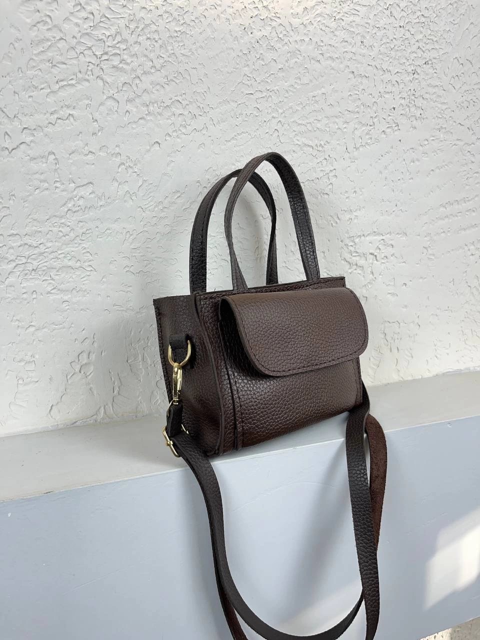 Kahve Ön Bölmeli Çanta CB01122