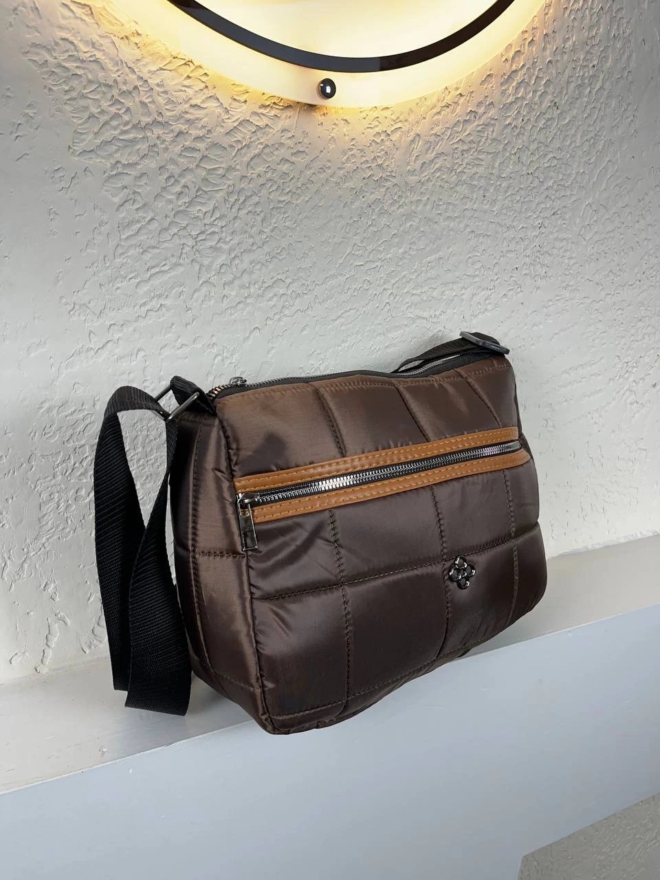 Kahve Paraşüt Yeni Çapraz Çanta CB0367