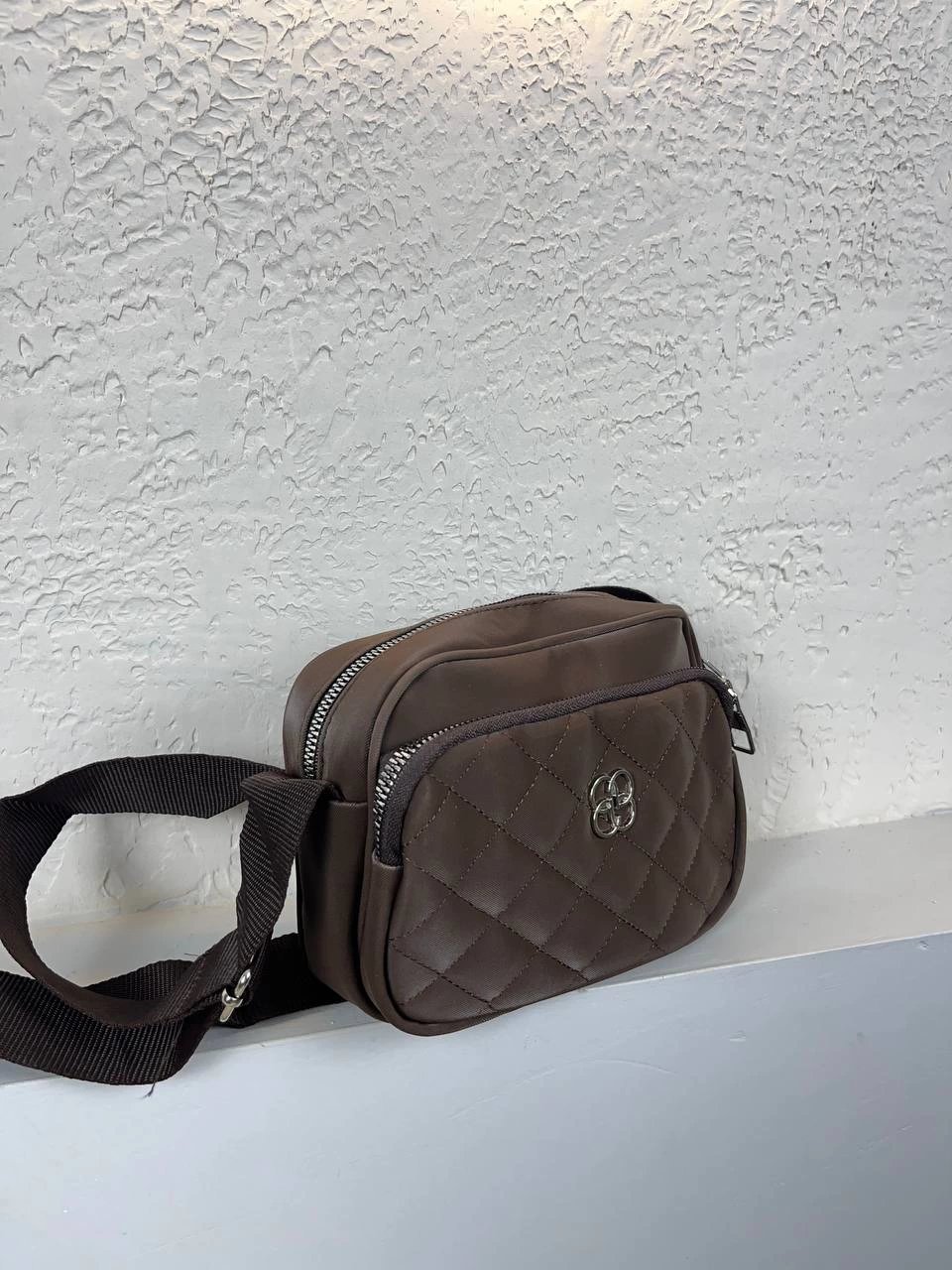 Kahve Renk 2 Bölme Kapitone Çanta CB6310