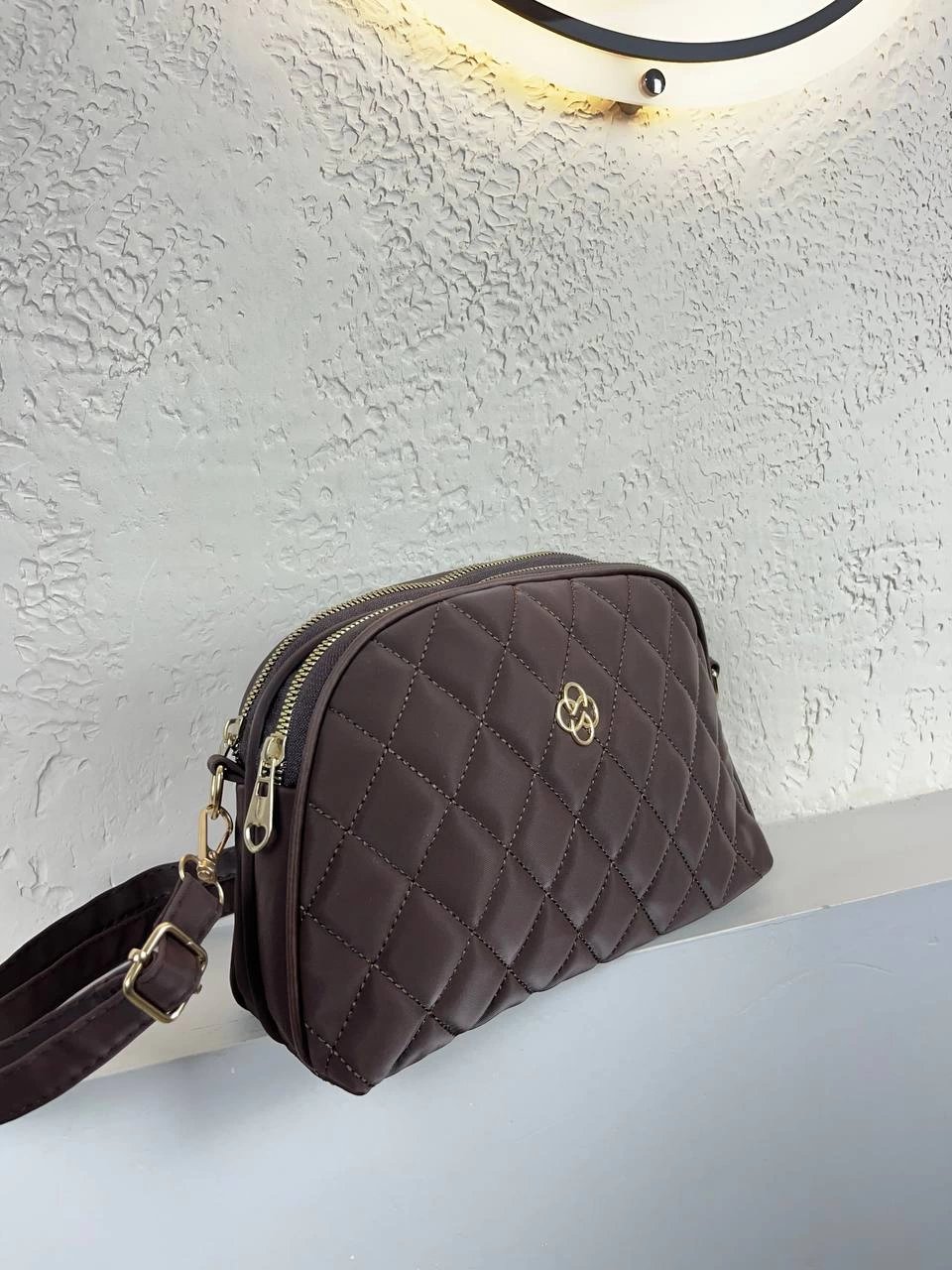 Kahve Renk 2 Bölme Kapitone YENİSİ CB3027