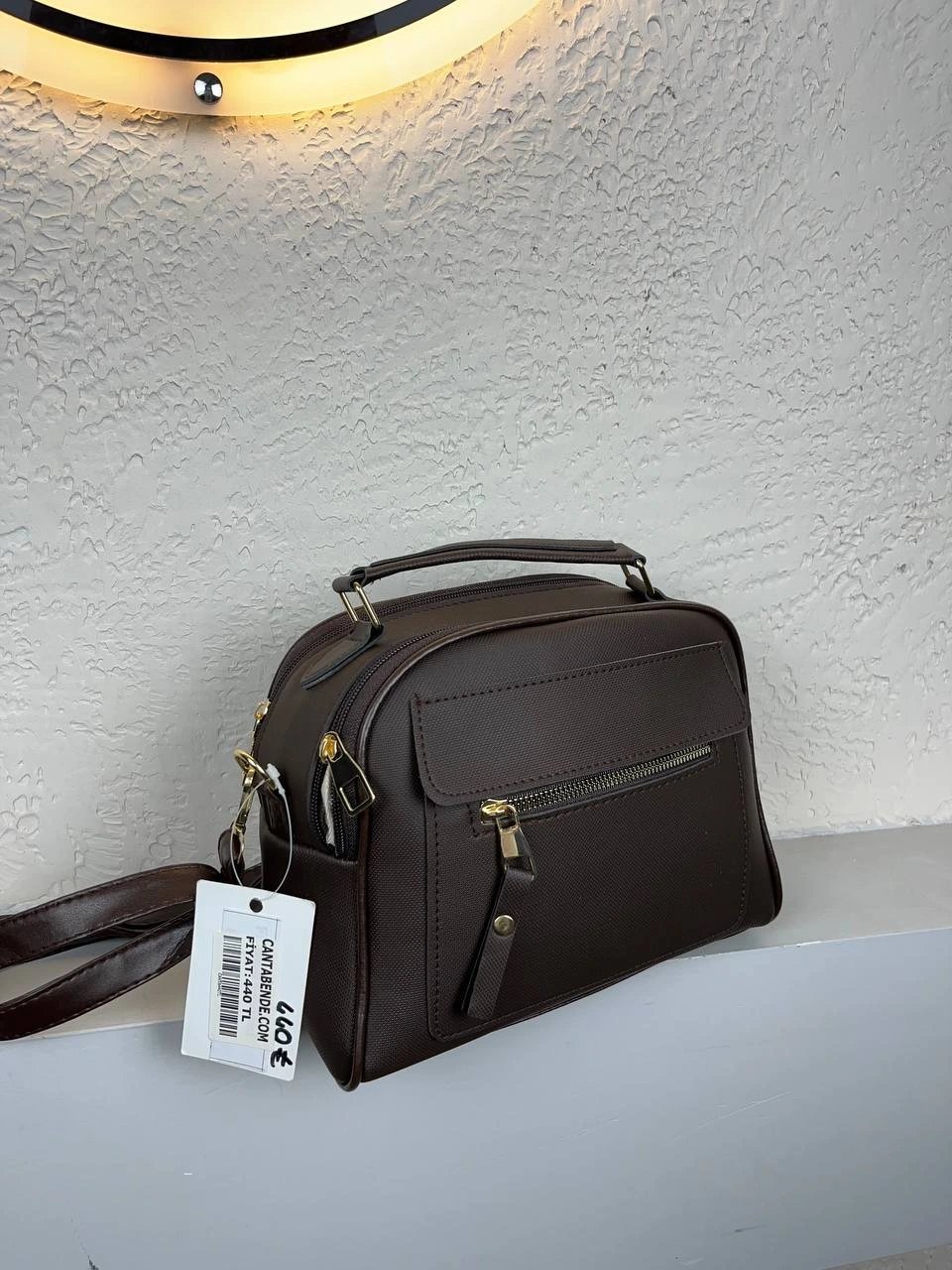 Kahve Renk 3 Bölme HB Çanta CB27426