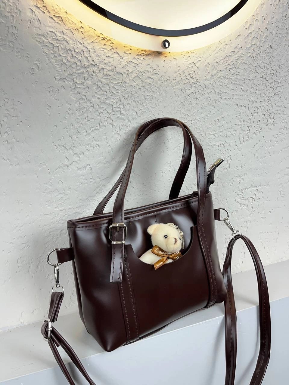 Kahve Renk AYICIKLI YENİ Çanta CB9651