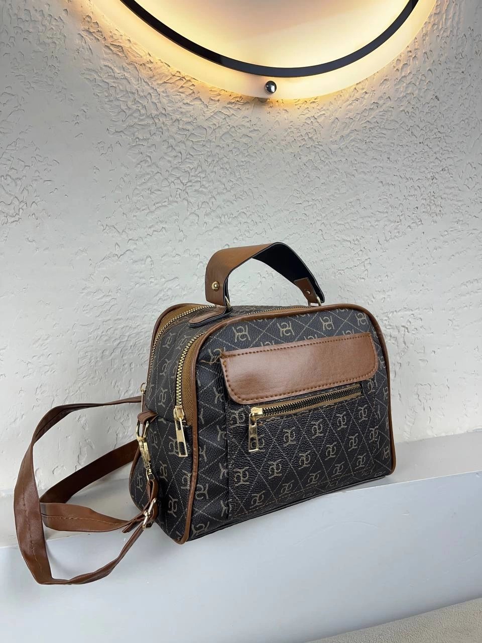 Kahve Renk KALİTE 3 Bölme Çanta CB6387