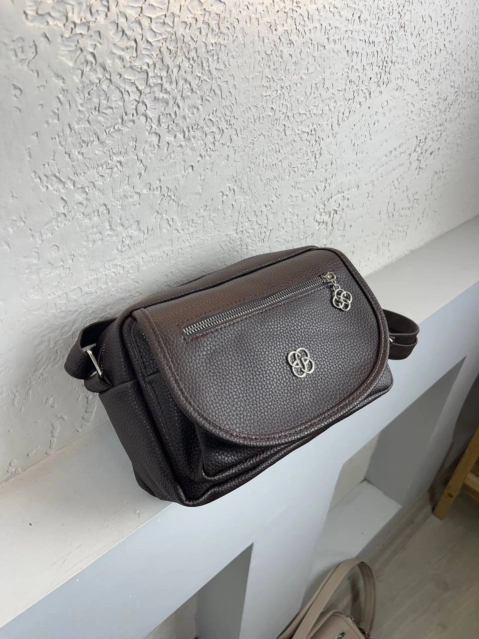 Kahve Renk Kalite 4 Bölme Süper Deri Çanta CB3279