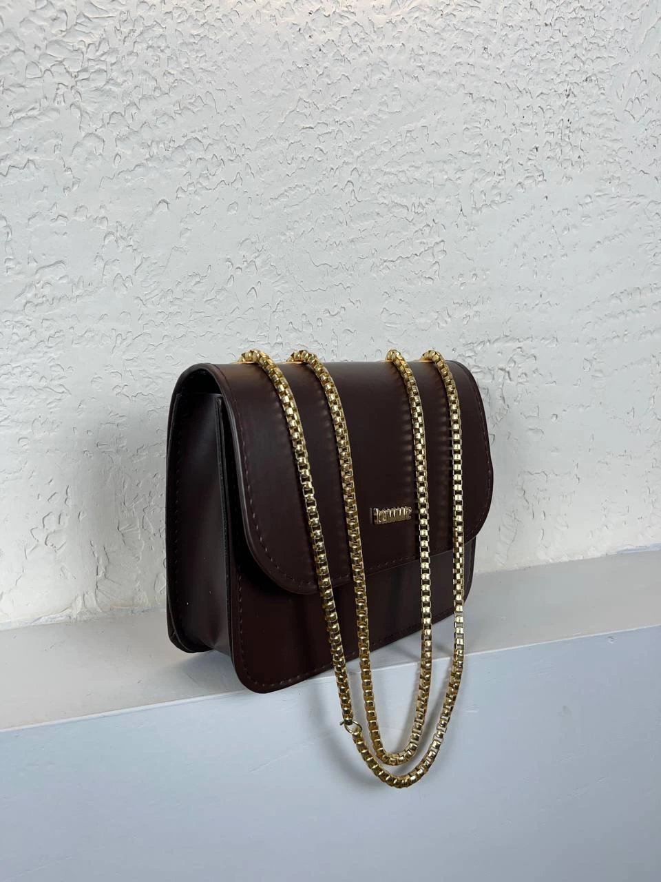 Kahve Renk Kalite Deri Zincirli Çanta CB8539