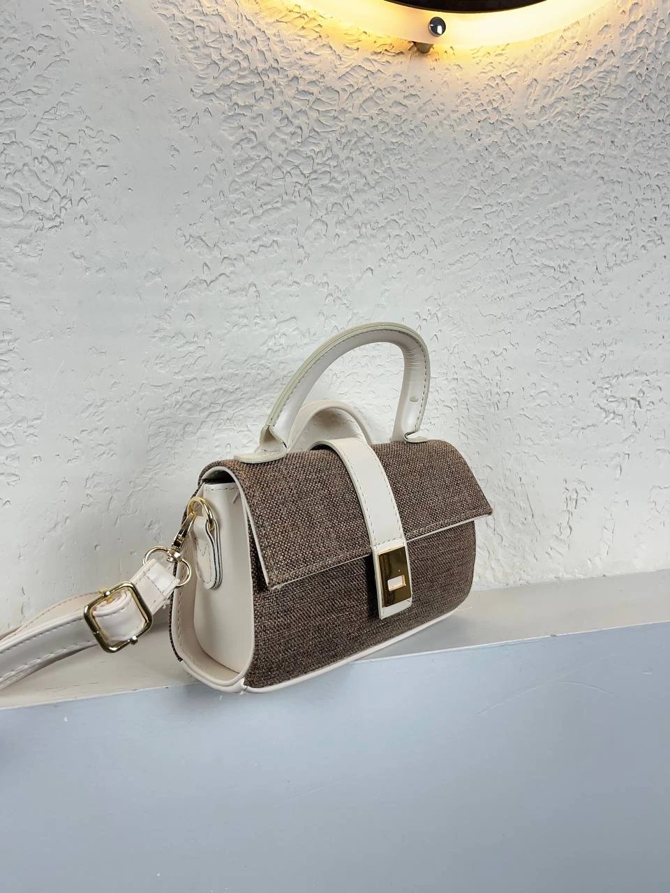 Kahve Renk Krem Sap Kalite Çanta ikra2019