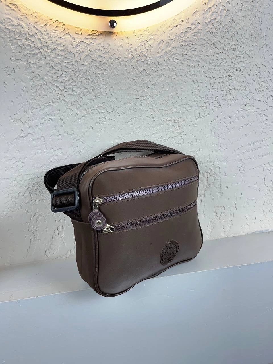 Kahve Renk Krinkıl Kumaş Çanta CB8522