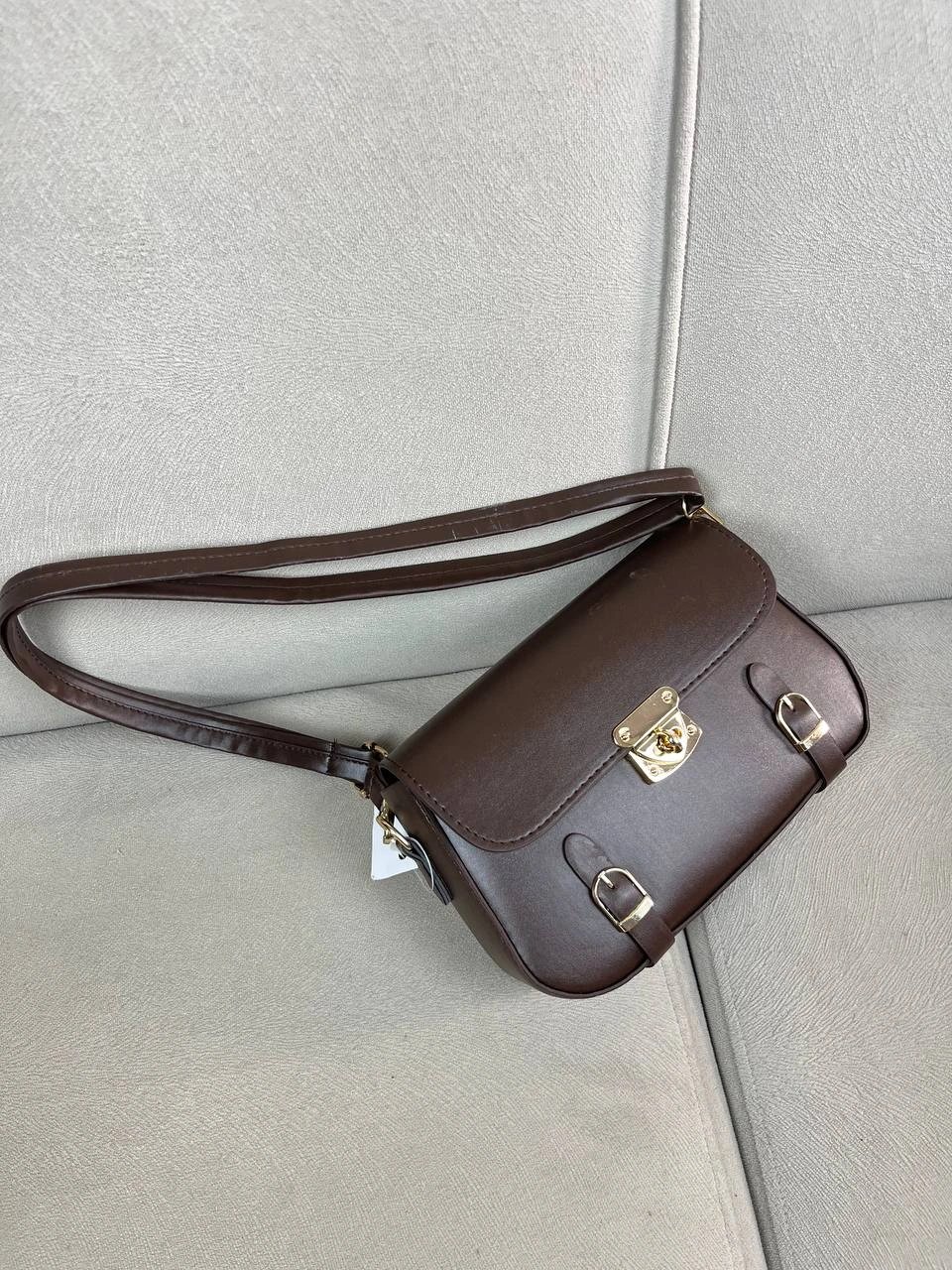 Kahve Renk Önü Kemerli Çanta CB7463