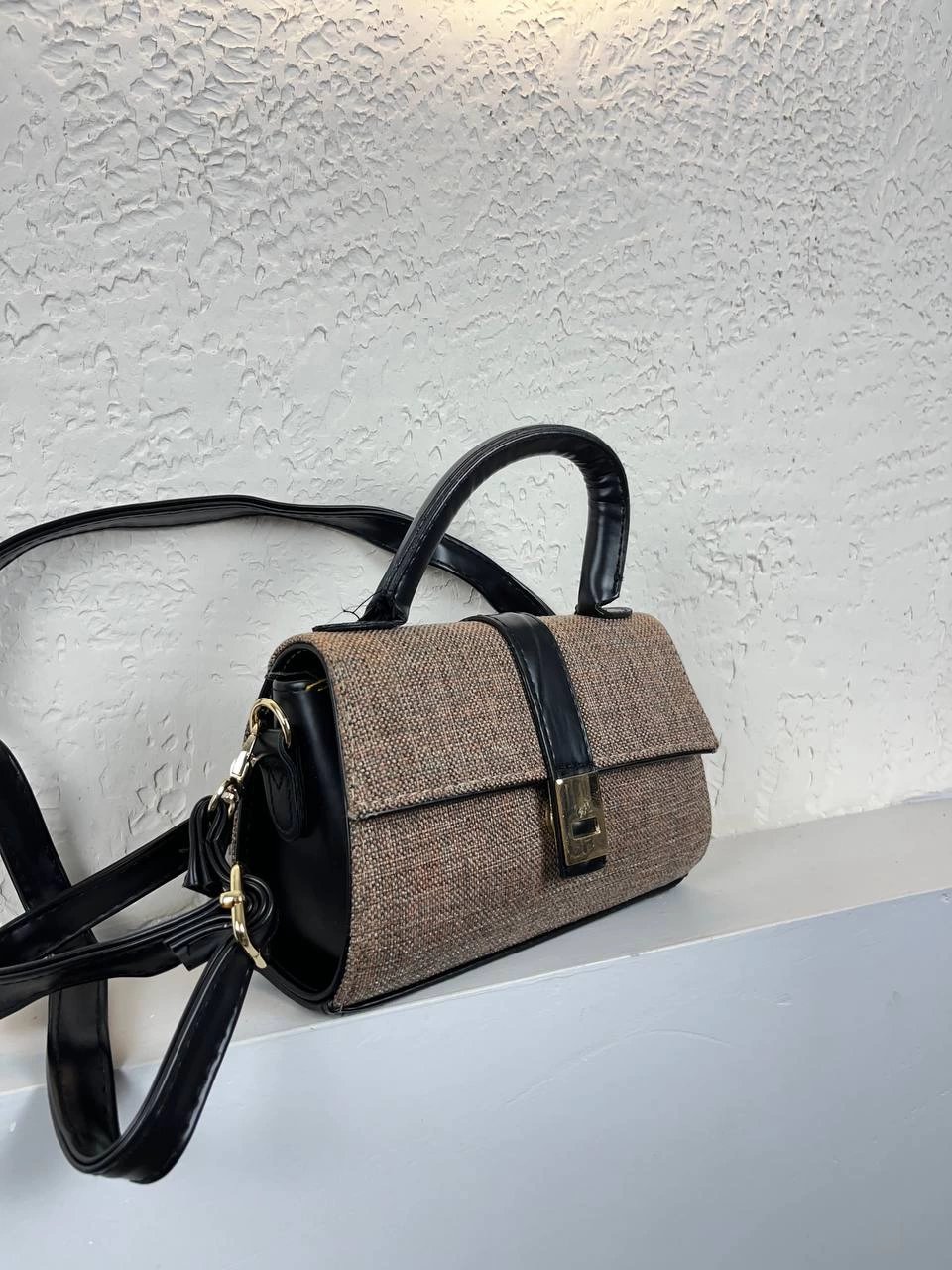 Kahve Renk Siyah Sap Kalite Çanta ikra2019