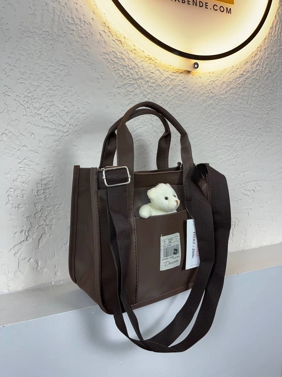 Kahve Renk YENİ AYICIKLI Kalite Çanta CB7319