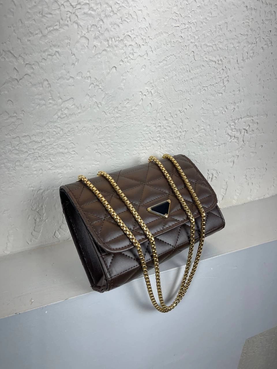 Kahve Renk YENİ KAPİTONE DMN ZİNCİRLİ Çanta CB5247