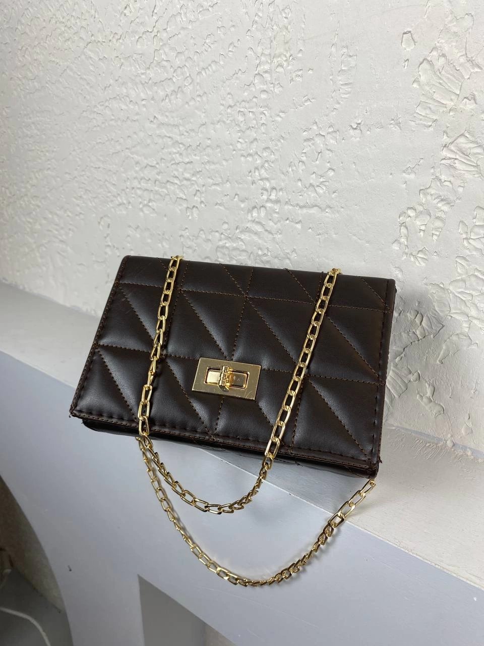 Kahve Renk Yeni Sezon Zincirli Çanta