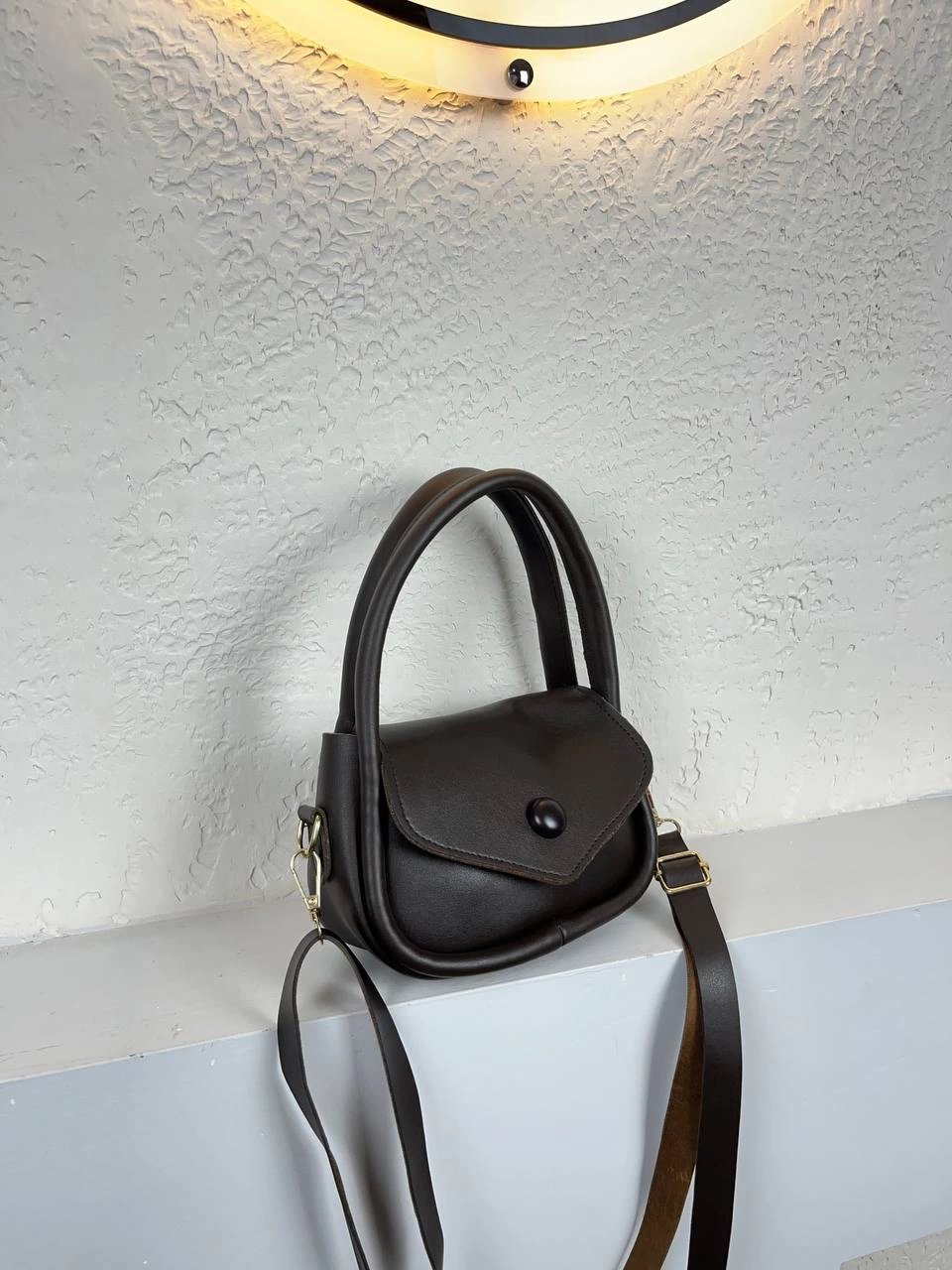 Kahve Renk Yumuşak Deri Kampanya Çanta CB3663