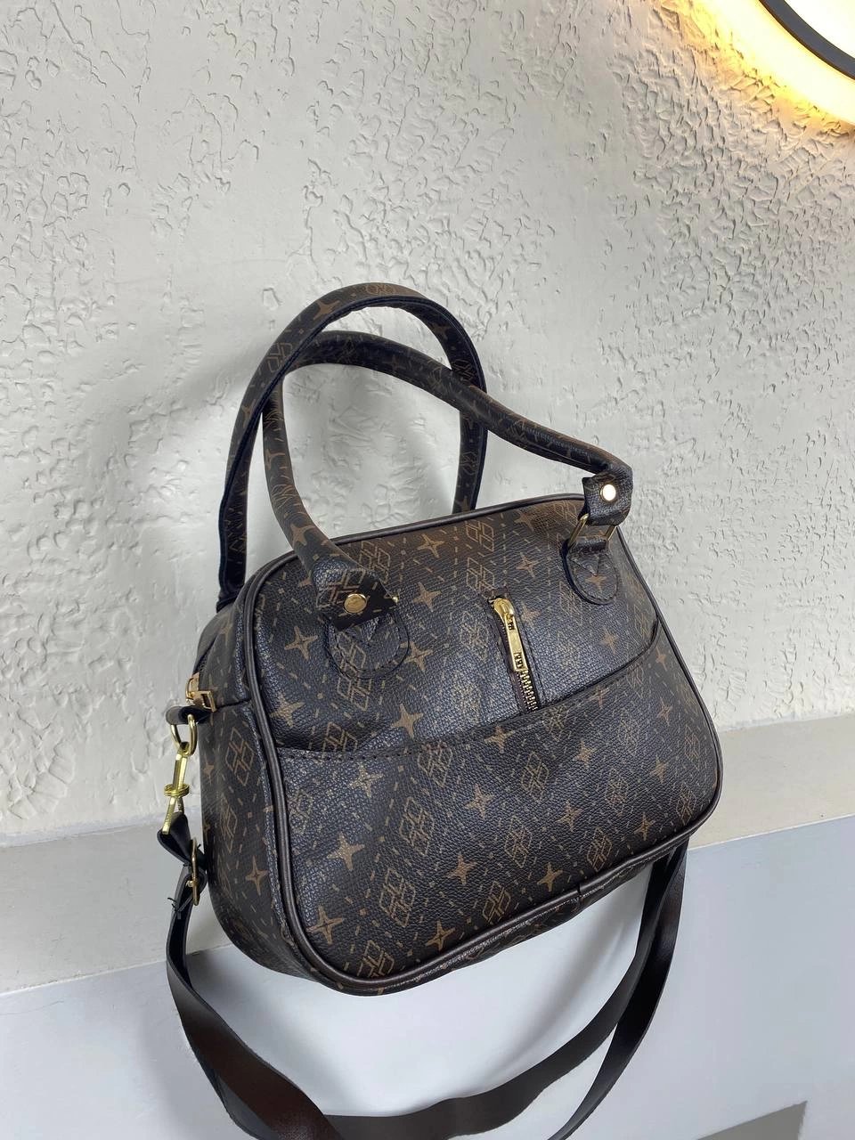 Kahve Yıldızlı Kampanya Kol Çanta