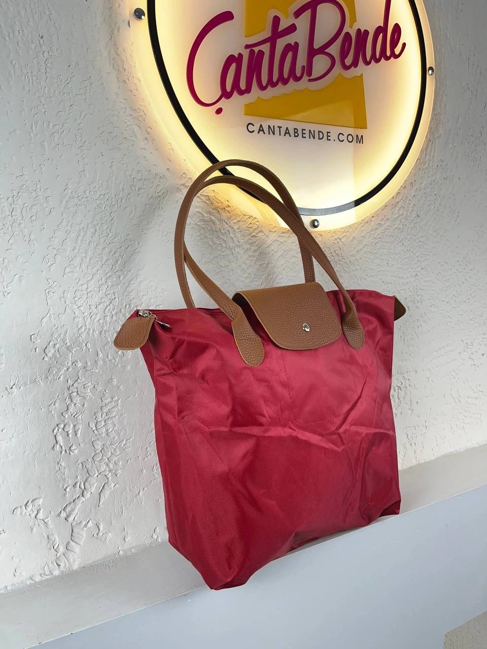 Kırmızı Renk Büyük Boy Omuz Çanta CB7403