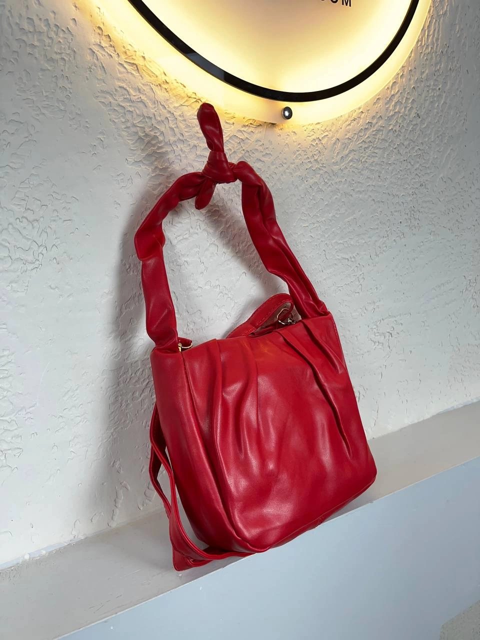 Kırmızı Renk Büzülü Kalite Çanta CB3674