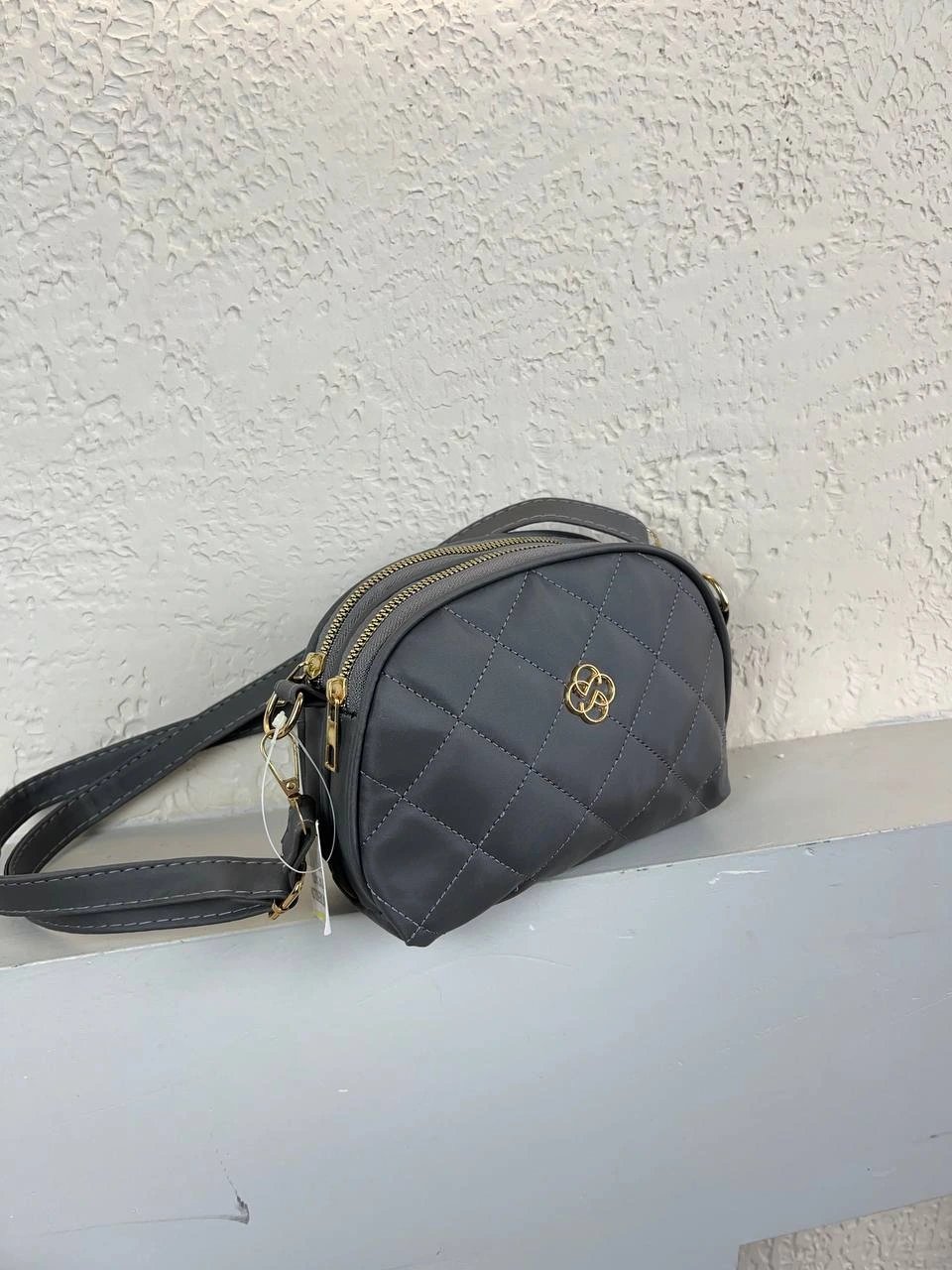 Koyu Gri 2 Bölme 2025 Kapitone YENİ ÇANTA CB7409