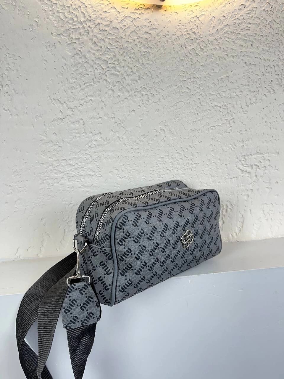 Koyu Gri 2 Renk MIO 2 Bölme Çanta CB9813