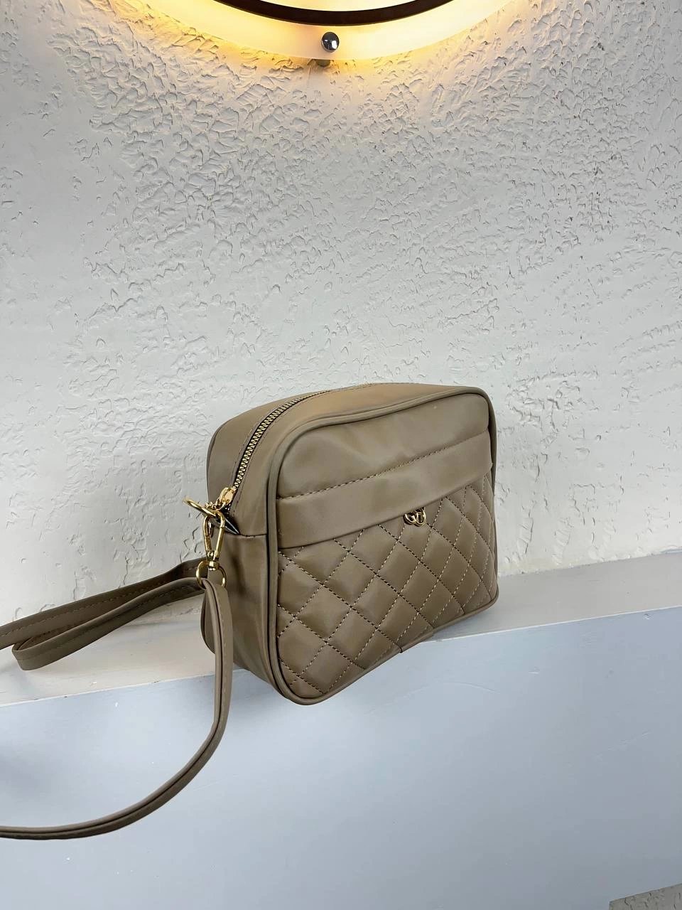 Koyu Vizon 2 Bölme Kapitone 2025 Çanta CB7309