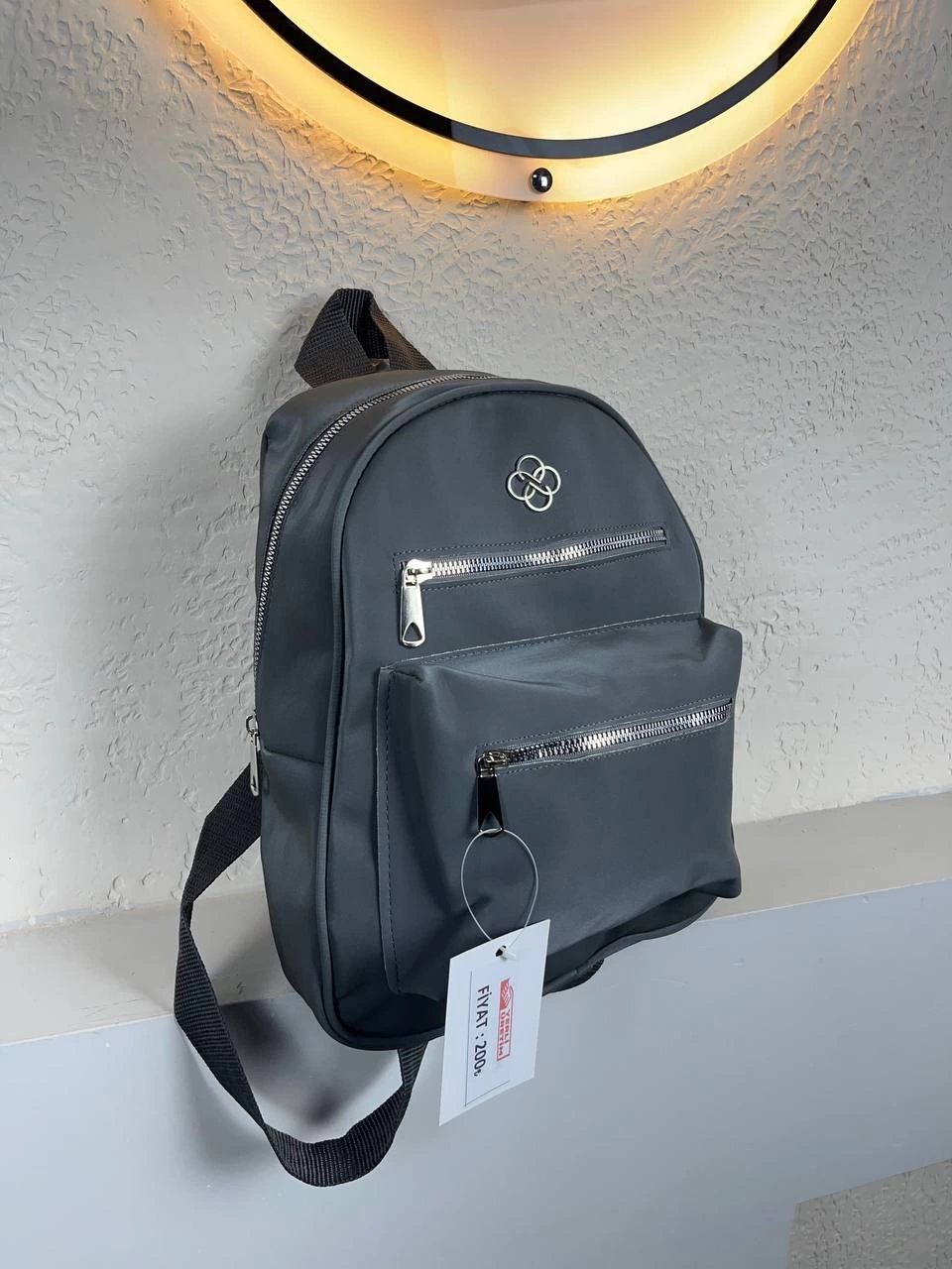 Koyu Gri Renk 3 Bölme Kalite Sırt Çanta CB9310