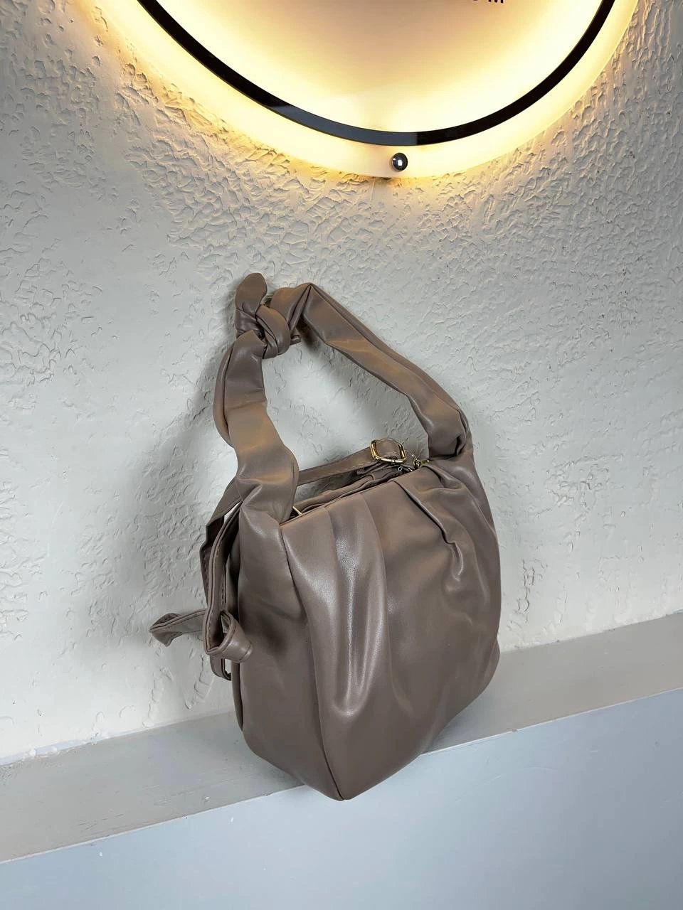 Koyu Vizon Renk Büzülü Kalite Çanta CB3674