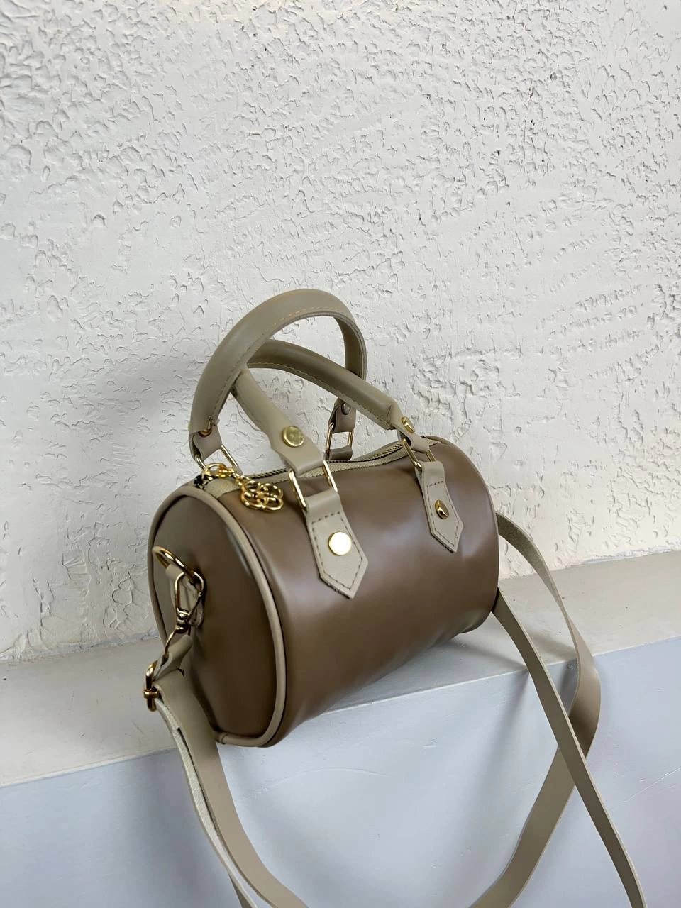 Koyu Vizon Silindir Mini Boy Çanta CB8530