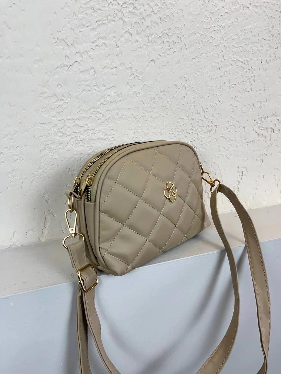 Krem 2 Bölme 2025 Kapitone YENİ ÇANTA CB7409