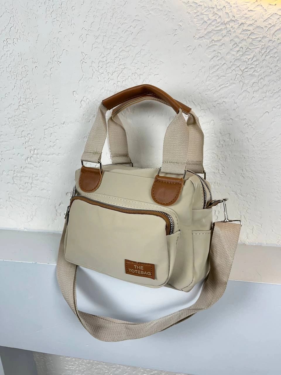 Krem 3 Bölme Kalite Çanta CB6910