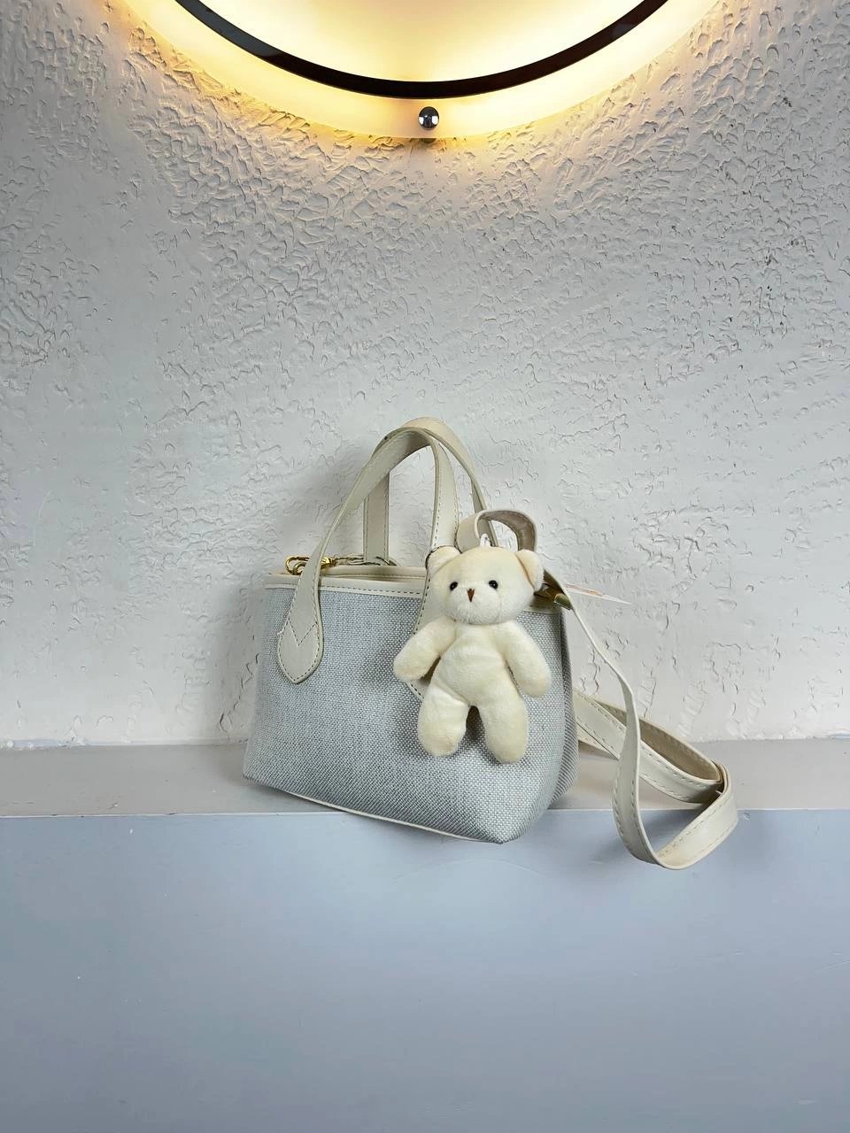 Krem Ayıcıklı Kampanya Çanta CB7439